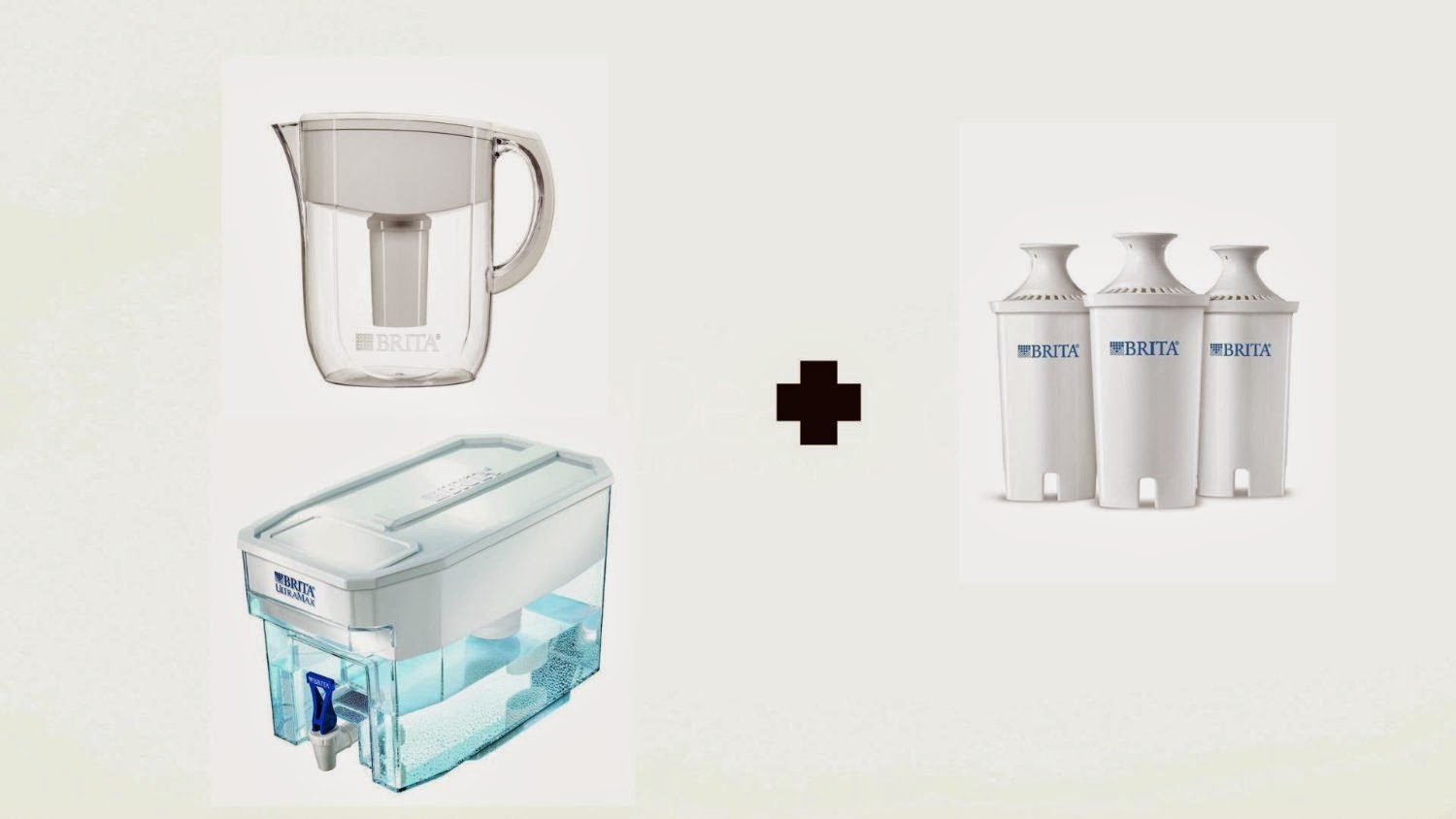 Brita Water Filter Pitcher, Brita Ultramax Dispenser, with Bonus Brita Replacement Filters, 3