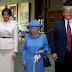 Trump y Melania visitan a la reina Isabel II