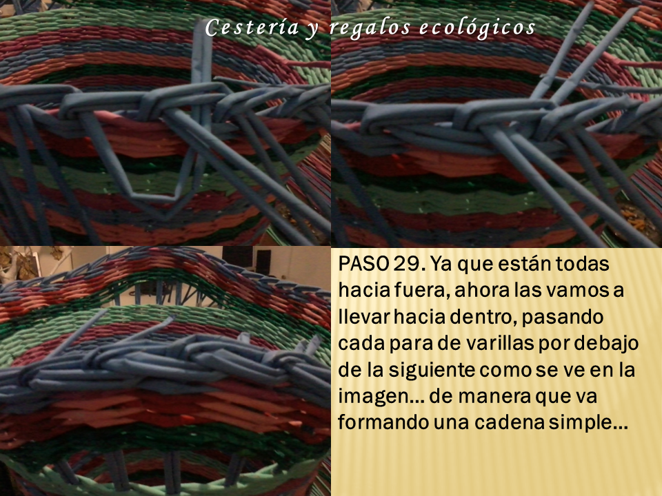 Cestería y regalos ecológicos Isa: Cesto multicolor, grande para ropa