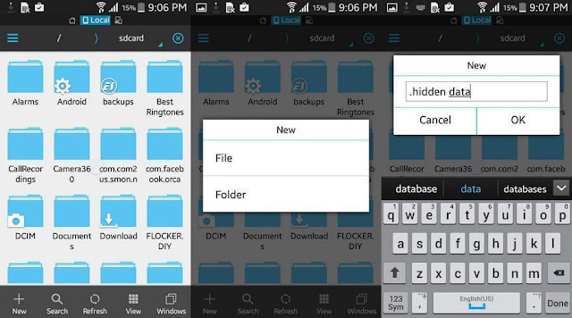 How to Make a Hidden Folder on Android