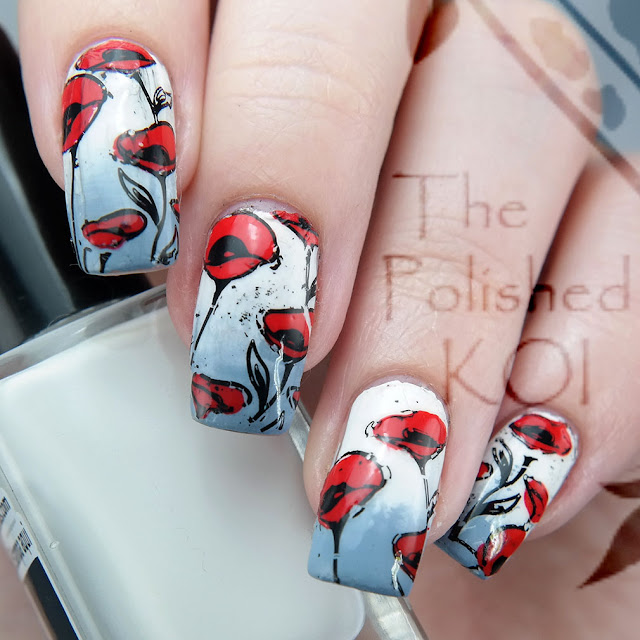 Poppy nail art