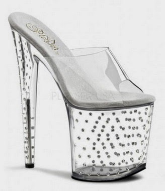 clear high heel shoes 