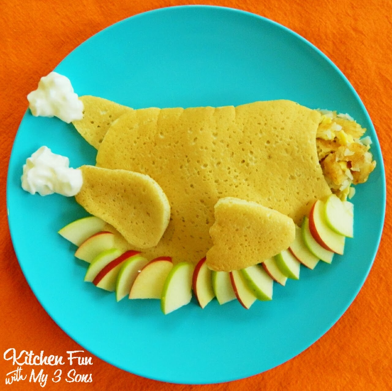 Thanksgiving Stuffed Turkey Pancake Breakfast Kitchen Fun With My 3 Sons