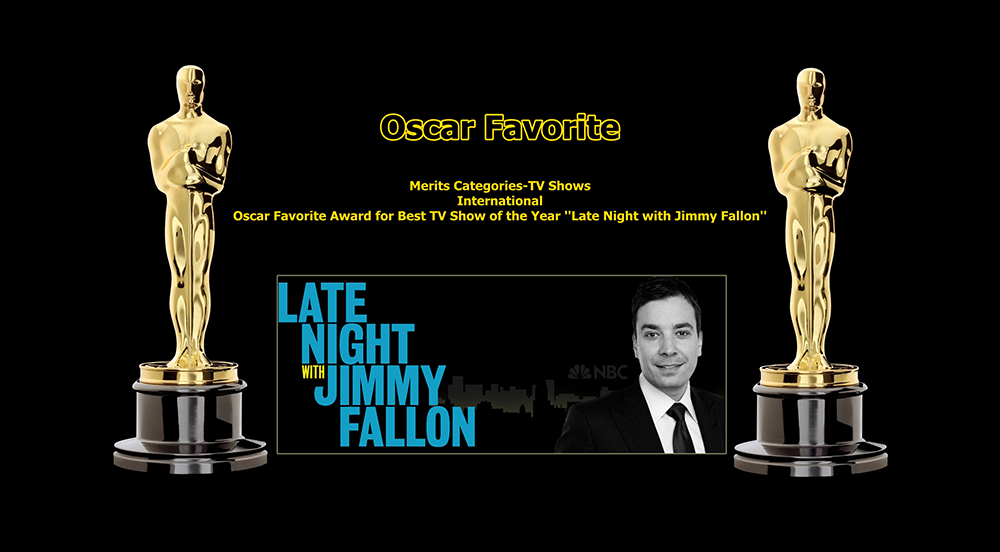 oscar favorite best tv show of the year international award late night with jimmy fallon