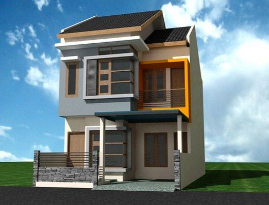 Model Desain Rumah Minimalis 2 Lantai Modern Sederhana