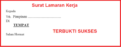 Surat Lamaran Kerja Terbaik Mas Trigus