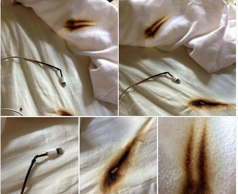 Firefighters Post Message To Never Charge Your Phone Under Your Pillow