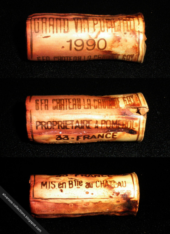 Destroyed wine cork: Chateau La Croix De Guy (Pomerol) 1990 Destroyed wine cork: Chateau La Croix De Guy (Pomerol) 1990