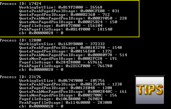  Tips Get Process Memory Information With Process Id By 