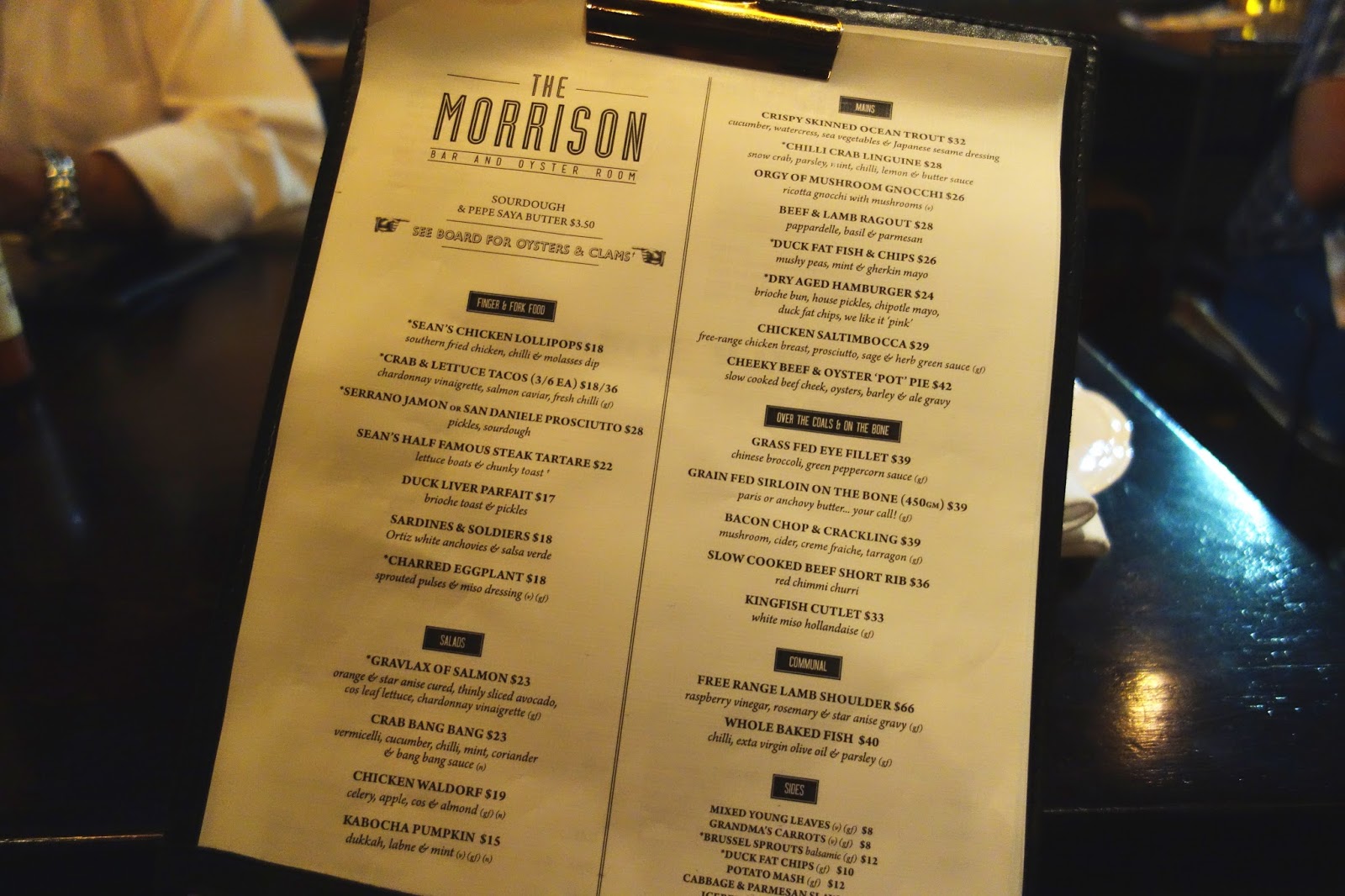 Where Is Fatboy Sydney The Morrison Bar Oyster Room