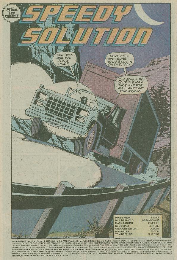 Read online The Punisher (1987) comic -  Issue #32 - Speedy Solution - 2