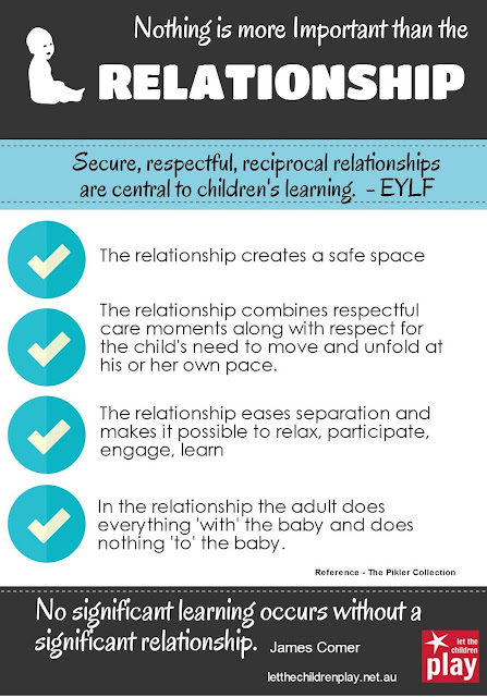 let the children play: Nothing is more Important than the Relationship