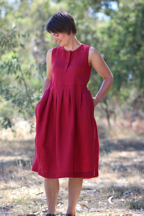 pleated summer dress