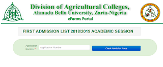 ABU DAC Admission List 2018/2019 Released On School Portal