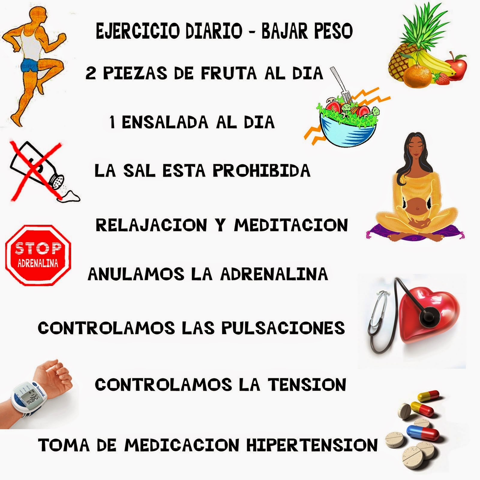 bajar de peso y presion arterial