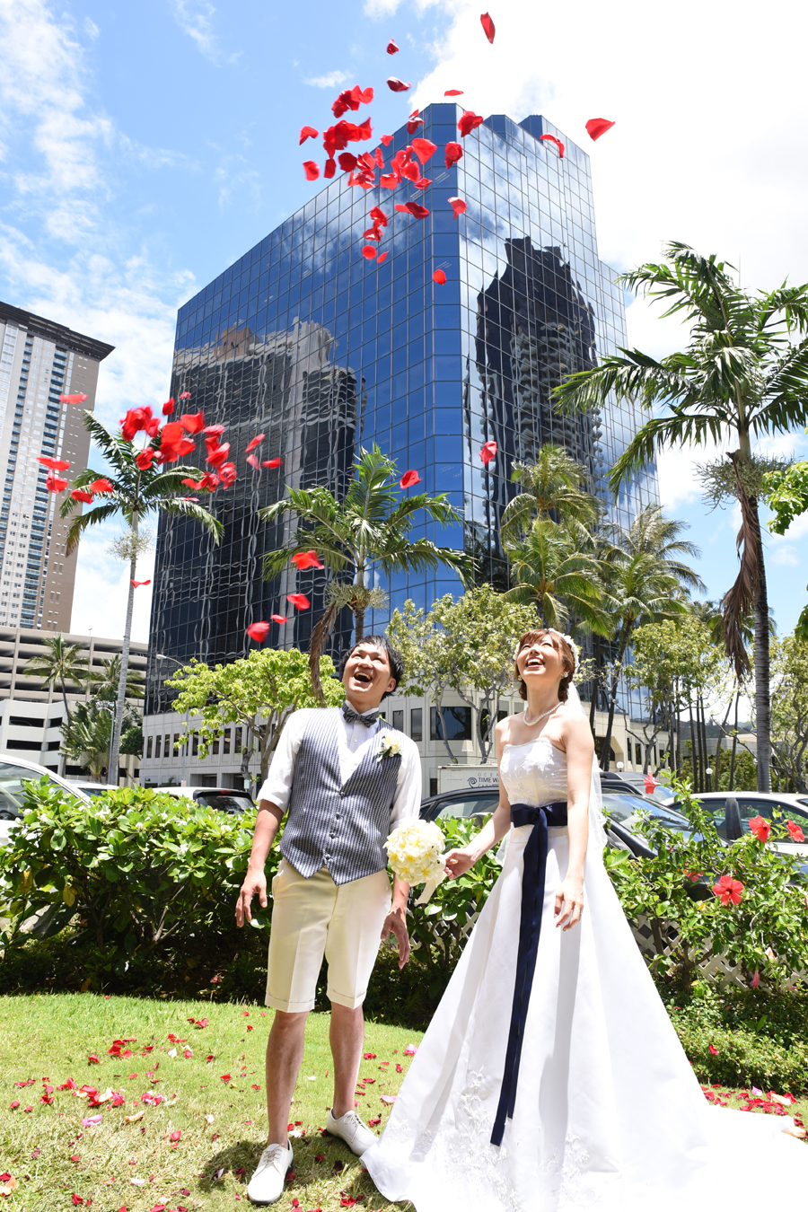 Hawaii Wedding Flowers Flower Shower Rose Petals