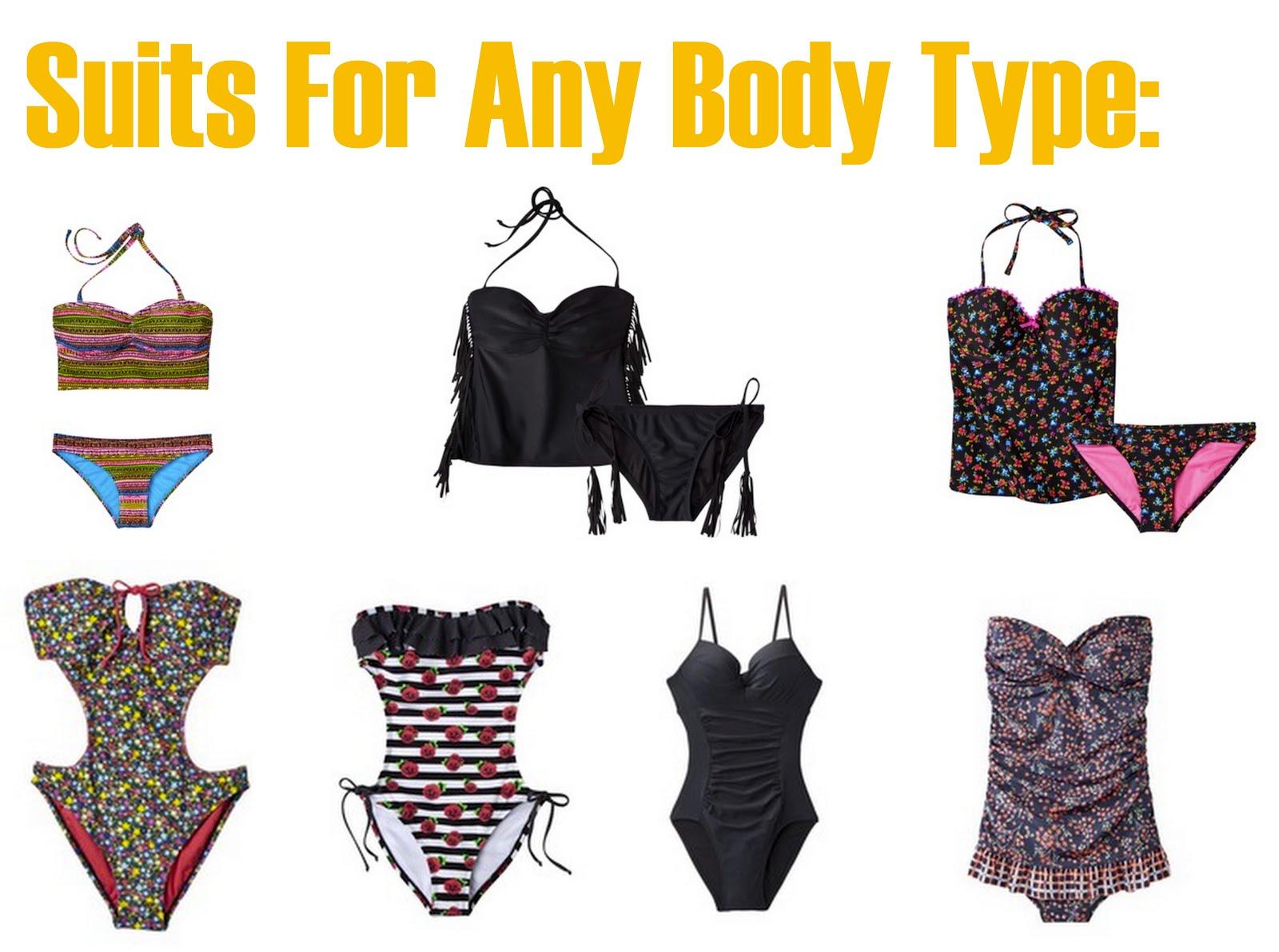 sincerely, truly scrumptious: Swim Suits For Different Shapes