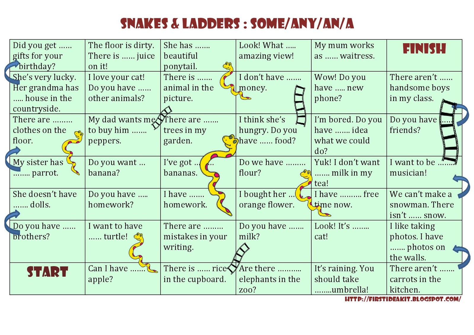 Blog dla nauczycieli i lektorów języka angielskiego. Snakes & ladders