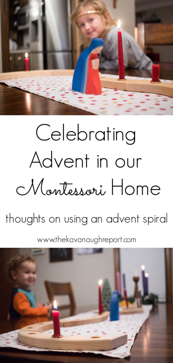 Using an Advent spiral with children in our Montessori home