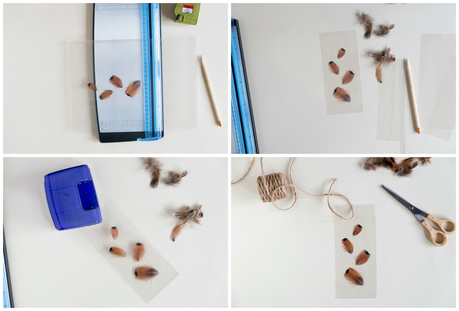 Diy: Boekenlegger zelf maken met veren Diy: Boekenlegger zelf maken met veren