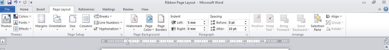 Mengenal Ribbon Page Layout Pada Microsoft Office Word Teknologi Informasi