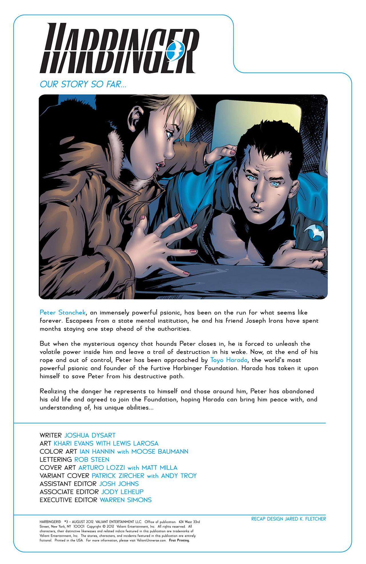 Read online Harbinger (2012) comic -  Issue #3 - 2