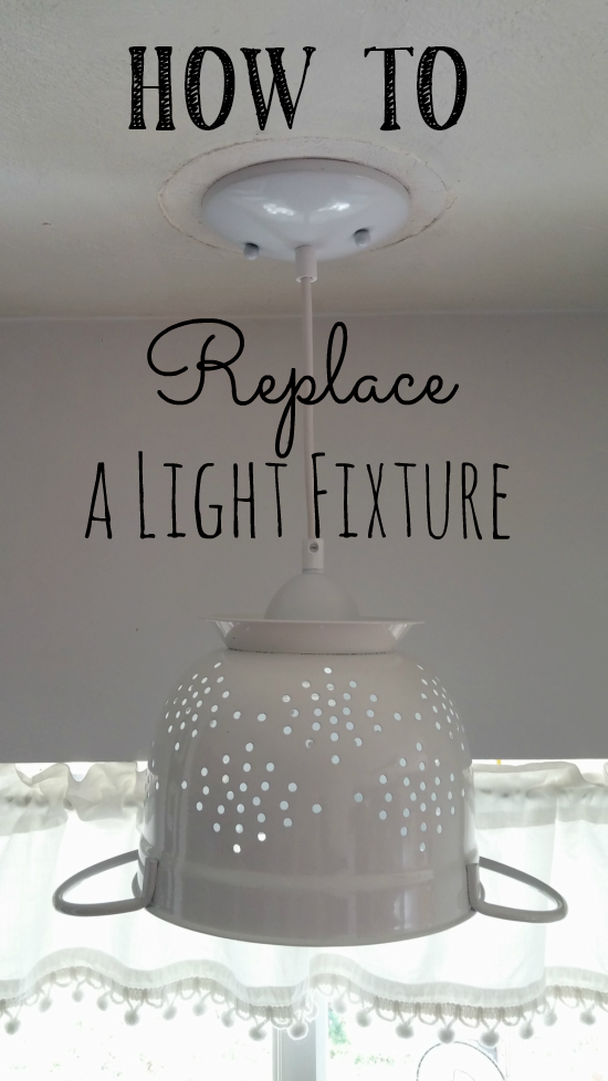 How To Replace A Light Fixture Little Vintage Cottage