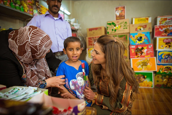 Queen Rania of Jordan visited Pella north of Amman, in Northern Ghor