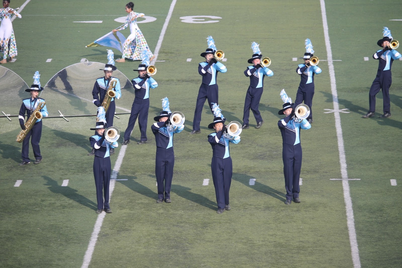 South High Fine Arts Marching Mustangs at 2017 Victor J Andrew