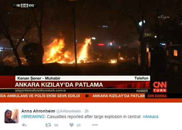 NEWS | Deadly Car Bomb Killed 29 People in Ankara 