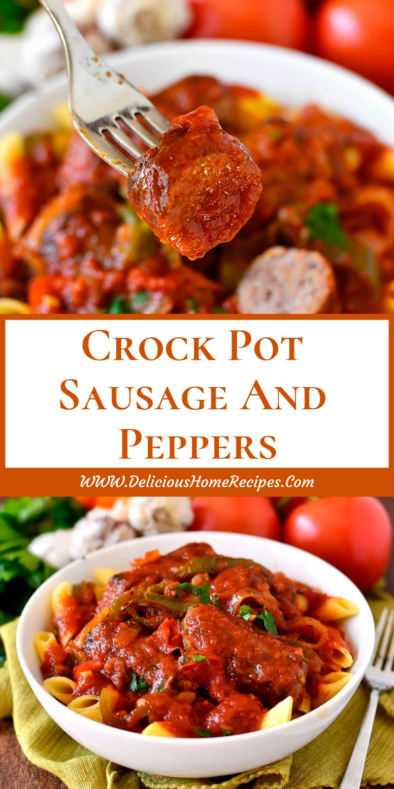 Crock Pot Sausage And Peppers - Bitbuzz Up
