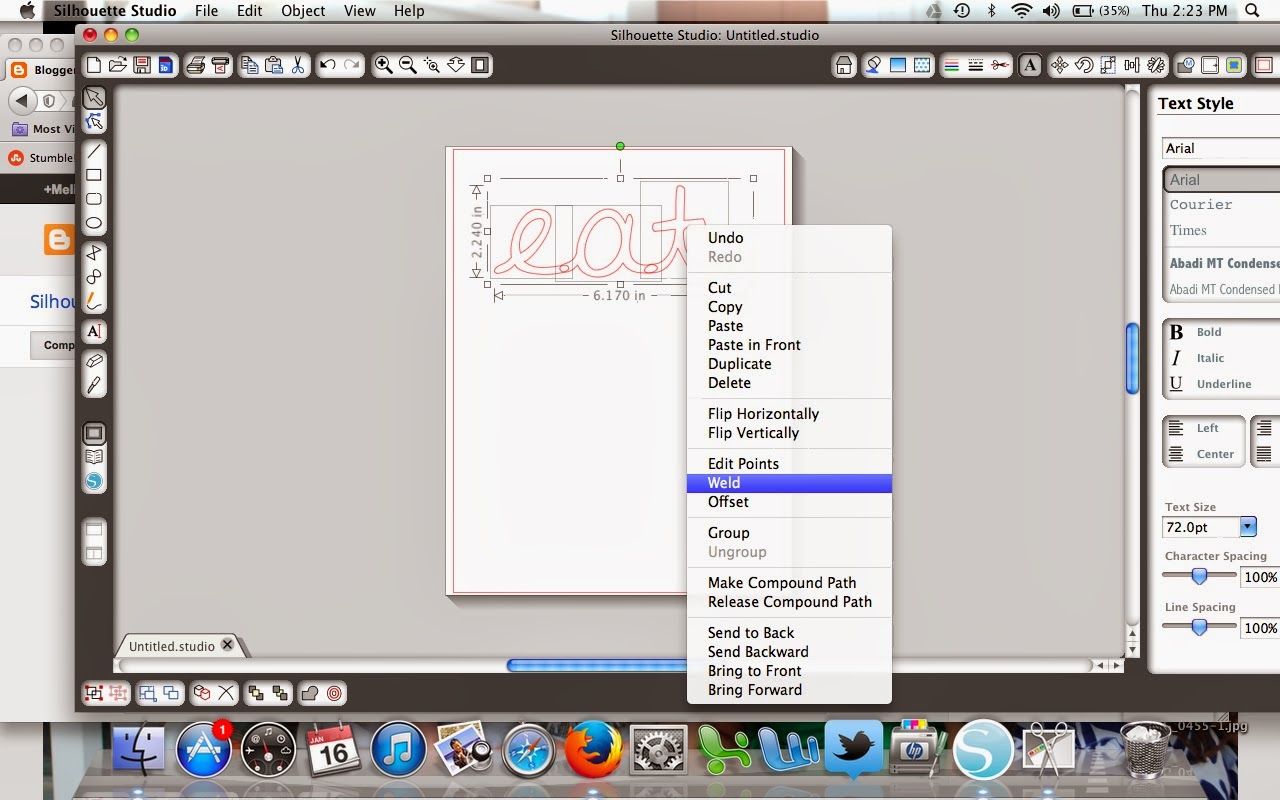 Silhouette How to weld (joining letters and numbers) Silhouette School