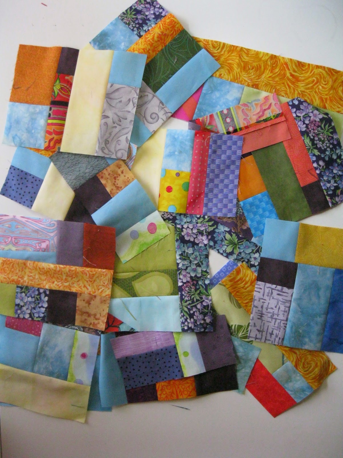 Studio Notes Another quilt back from scraps
