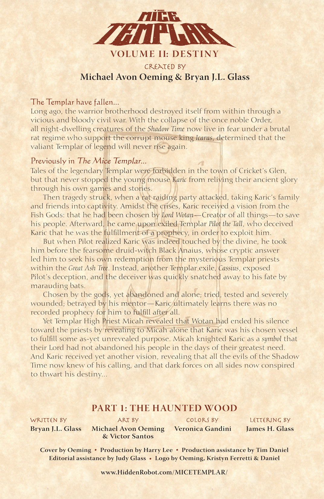 The Mice Templar Volume 2: Destiny issue 1 - Page 2