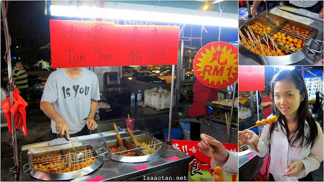 Taman Connaught Pasar Malam Curry fish balls
