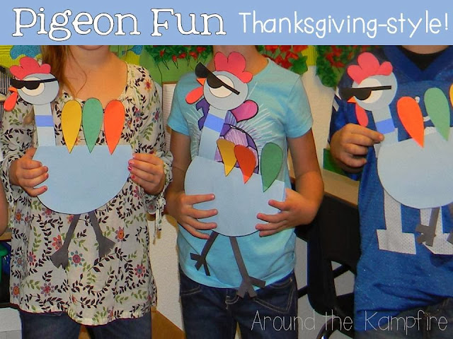 Thanksgiving Pigeon persuasive writing craft booklet