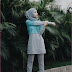 Hijab Scarf Warna Hijau Emerald Corak