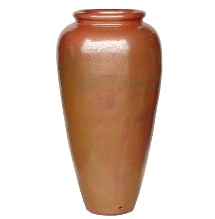 outdoor ceramic pot: Tall ceramic outdoor pot