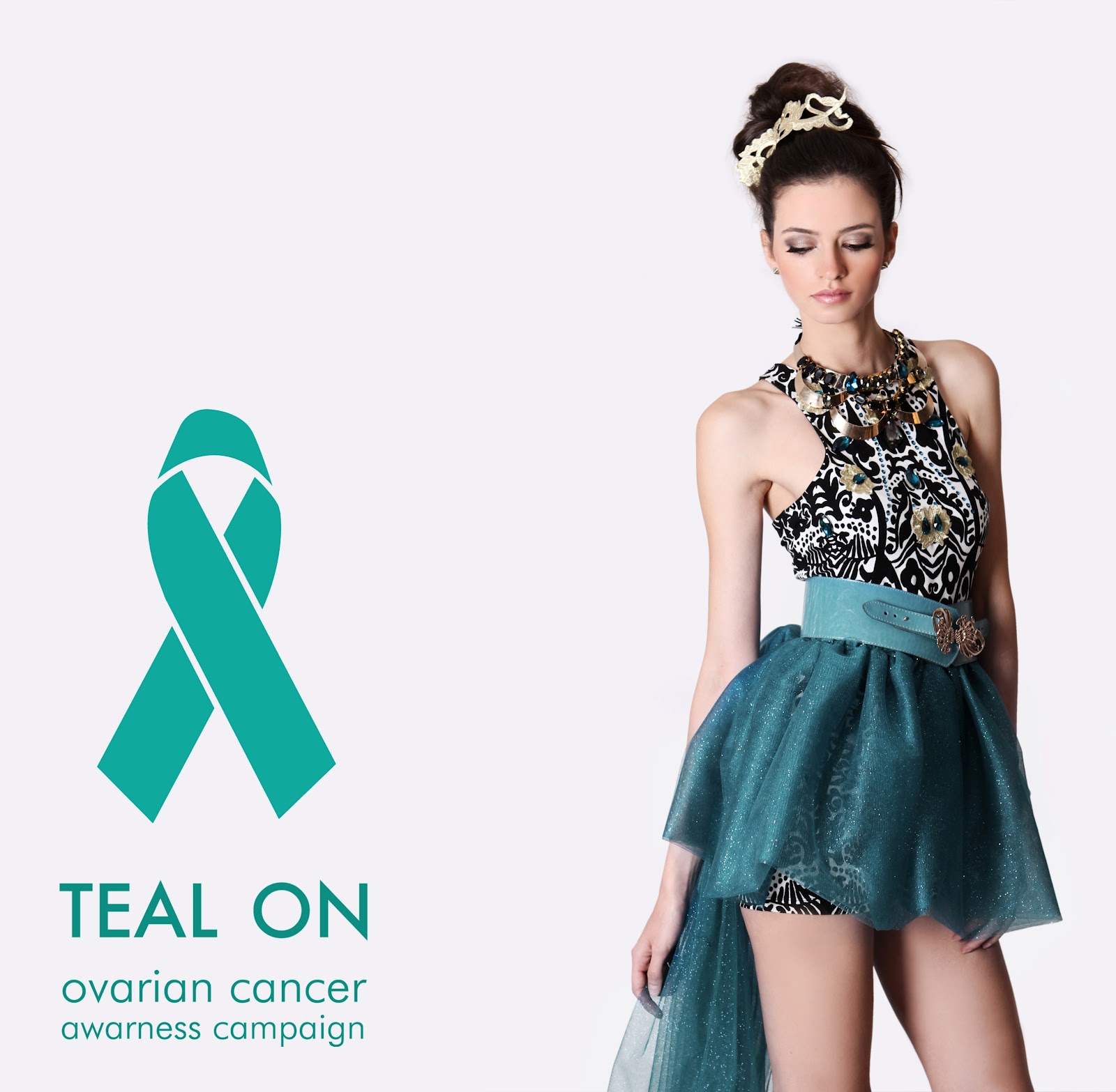 SARAH FAHMY Teal On Ovarian Cancer Awareness Campaign