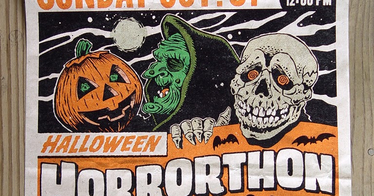 Crash Creations Halloween Horrorthon Poster | Blood Curdling Blog of ...