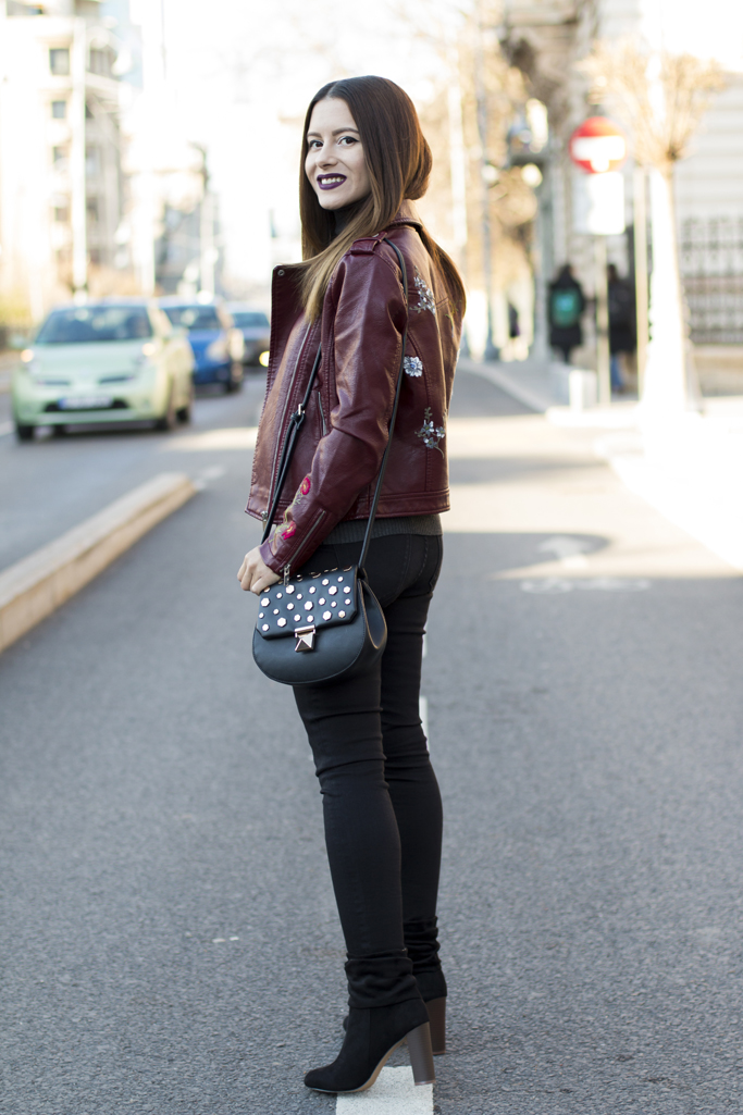 How to Integrate the Leather Jacket in a Winter Outfit ADINA NANEŞ