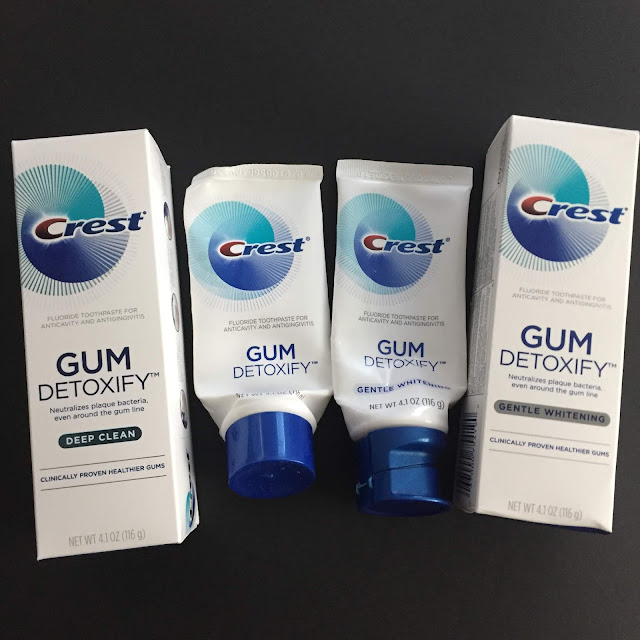Crest Gum Detoxify Deep Clean and Gum Detoxify Gentle Whitening