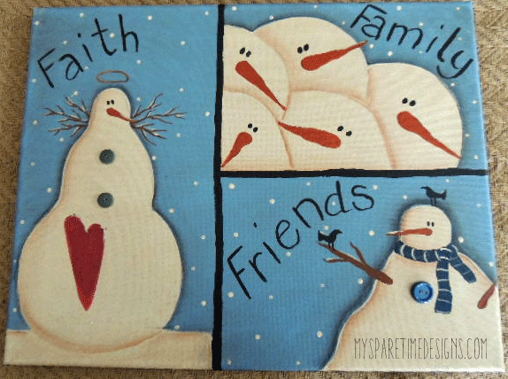collection christmas paintings on