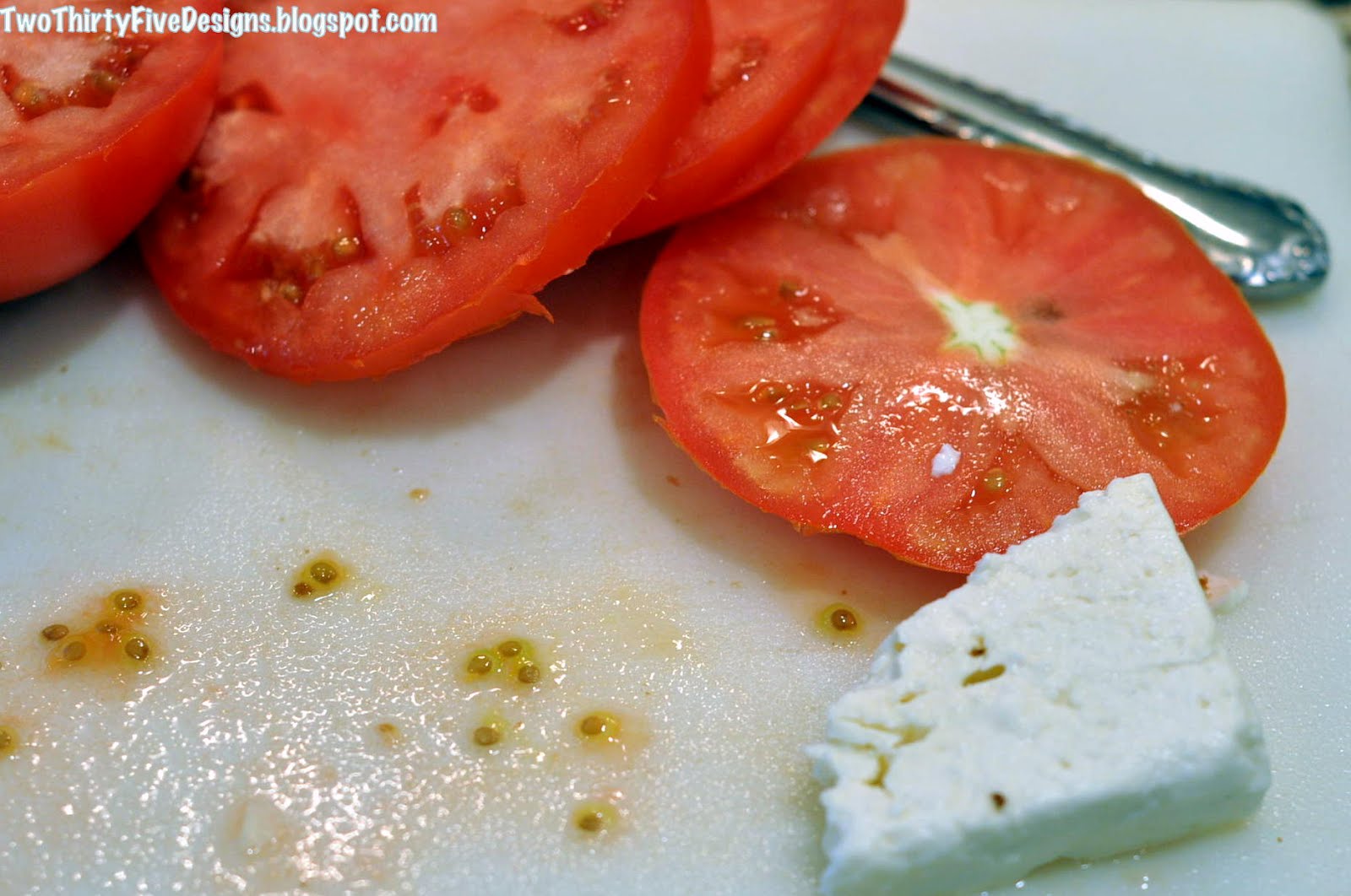 Heirloom Tomato and Feta Sandwich Two ThirtyFive Designs