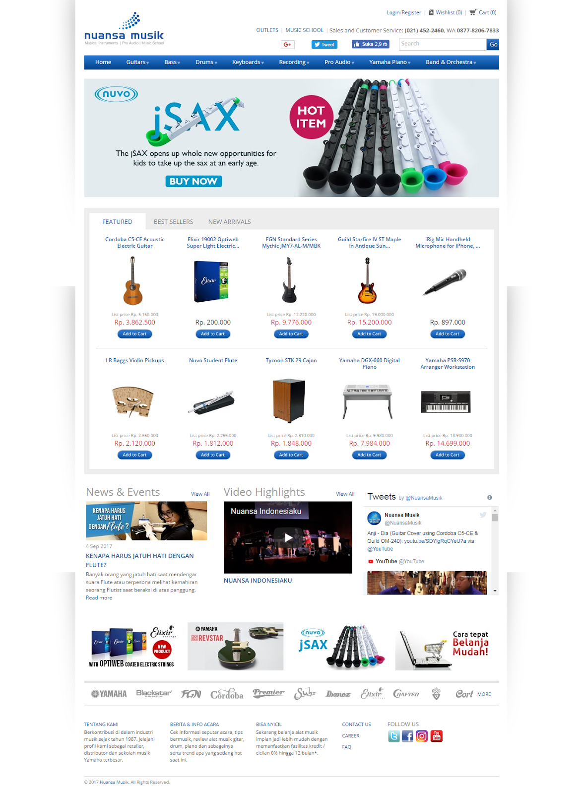 Website Nuansa Musik Belanja Alat Musik di Nuansa Musik Lengkap Semua
