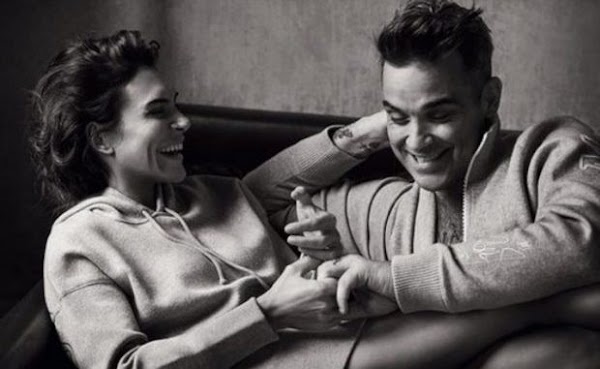Robbie Williams y su esposa Ayda Field esperan una hija en secreto