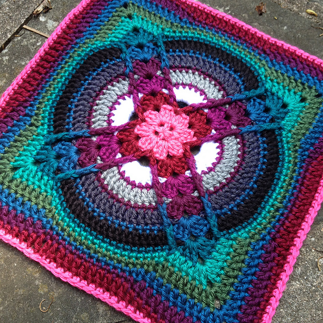 Square block crochet afghan pattern Free instructions Crochet Spiration