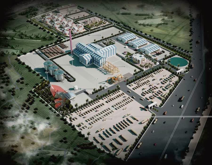 Corporate Building Design | 3D Rendering: Industrial 3D Rendering ...