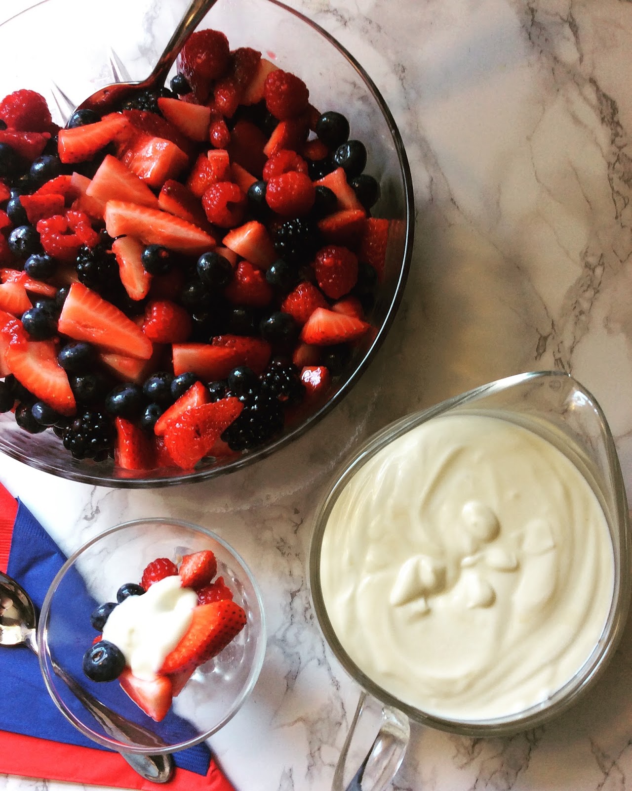 The Happy Little Hive Ina's Fruit Salad with Limoncello