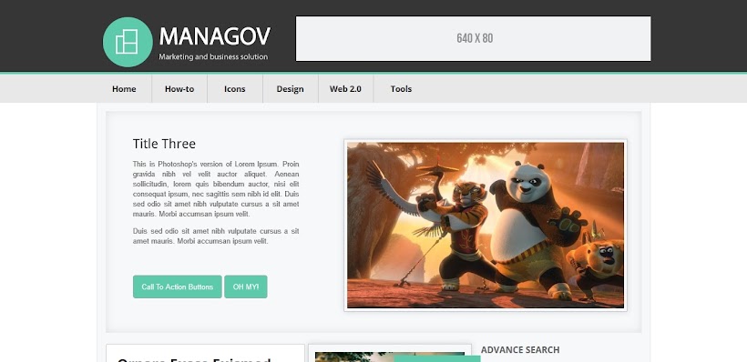 Managov Free Blogger Template